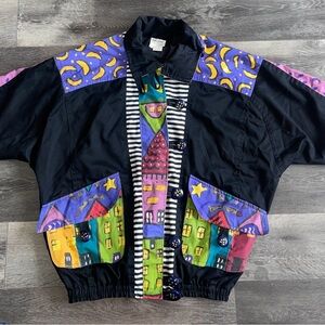 Encore Vintage Jacket, Hand painted, Unique , Women’s, Size Medium